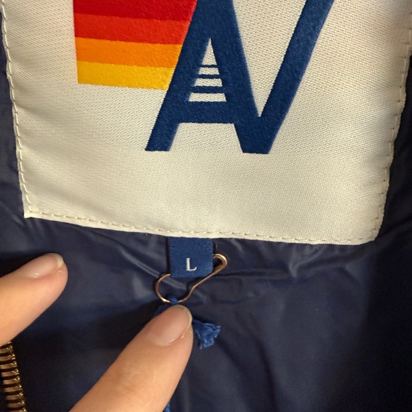 NWT Aviator Nation Men’s (Unisex) 4 Stripe Vest Sherpa Size Large - Picture 4 of 9